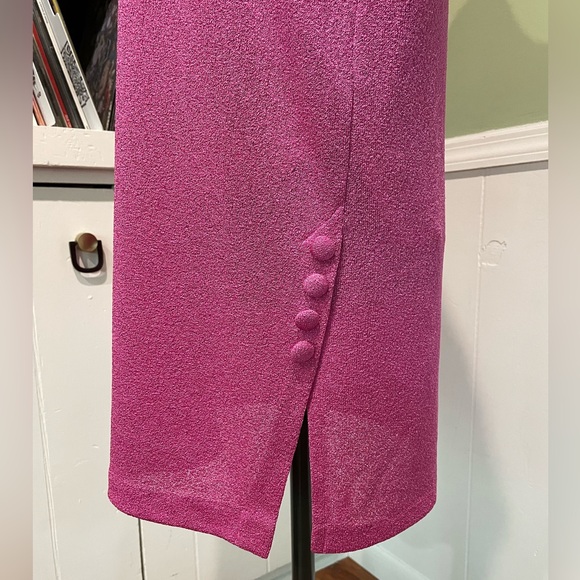 Vintage Knit Pink Shift Dress - Picture 3 of 6